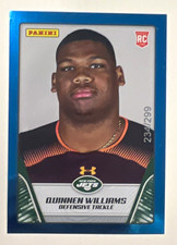 Panini 2019 Quinnen Williams New York Jets #71 Rookie Football Trading Card. rookie card picture
