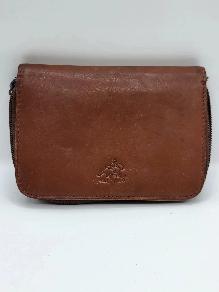 Portefeuille vintage en cuir ancien ? Accessoire rétro collection marque ancienn - Accessoires & Bagagerie