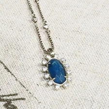 Kendra Scott Brett Pendant Necklace Aqua Silver