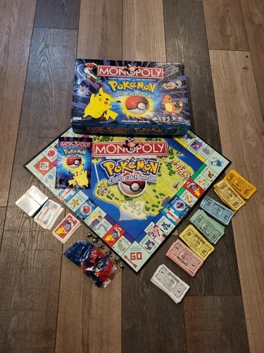 Vintage 1999 Pokemon Collector's Edition MONOPOLY Board Game Complete