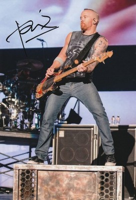 Signiertes Dave Farrell 12''x8'' Foto Linkin Park Gitarrist Original - PROOF/COA