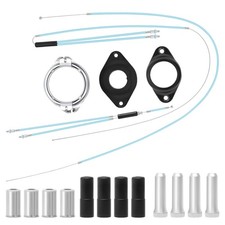 BMX Bike Gyro Brake Cables Front+Rear (Upper+Lower) with Spinner Rotor - Prem...