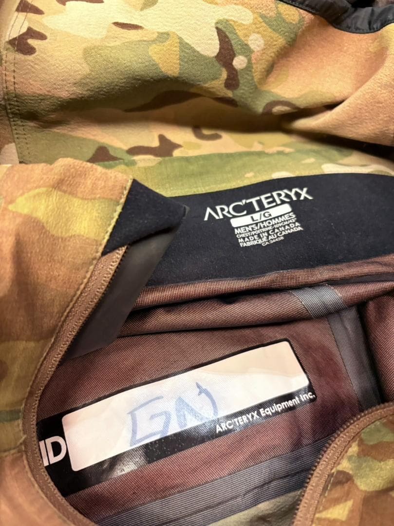 Used Arcteryx Leaf Gryphon Nylon Jacket Outer Mens Size L Multicam Color image 3
