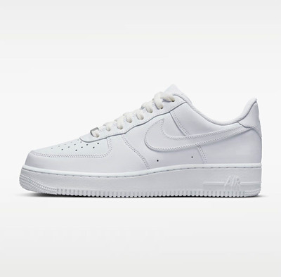 Nike Air Force 1 '07 Herren Sneaker Low Top Weiß Leder EU 40 Standard