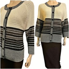 NWT New W Tags St John Career Executive Knit Skirt & Jacket Suit sz 14