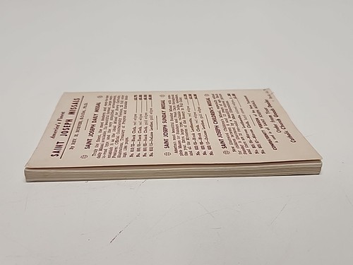 HOLY WEEK MISSAL 1956 - Catholic Liturgy Mass Prayer Vintage Booklet St Joseph - Picture 4 of 13