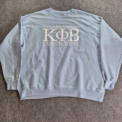  Texas A&M Aggies Sweater Adult XL Blue Kappa Phi Beta Crewneck Sweatshirt 