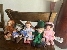 Vintage The Wizard of Oz Set of 5 Plush Dolls Warner Bros