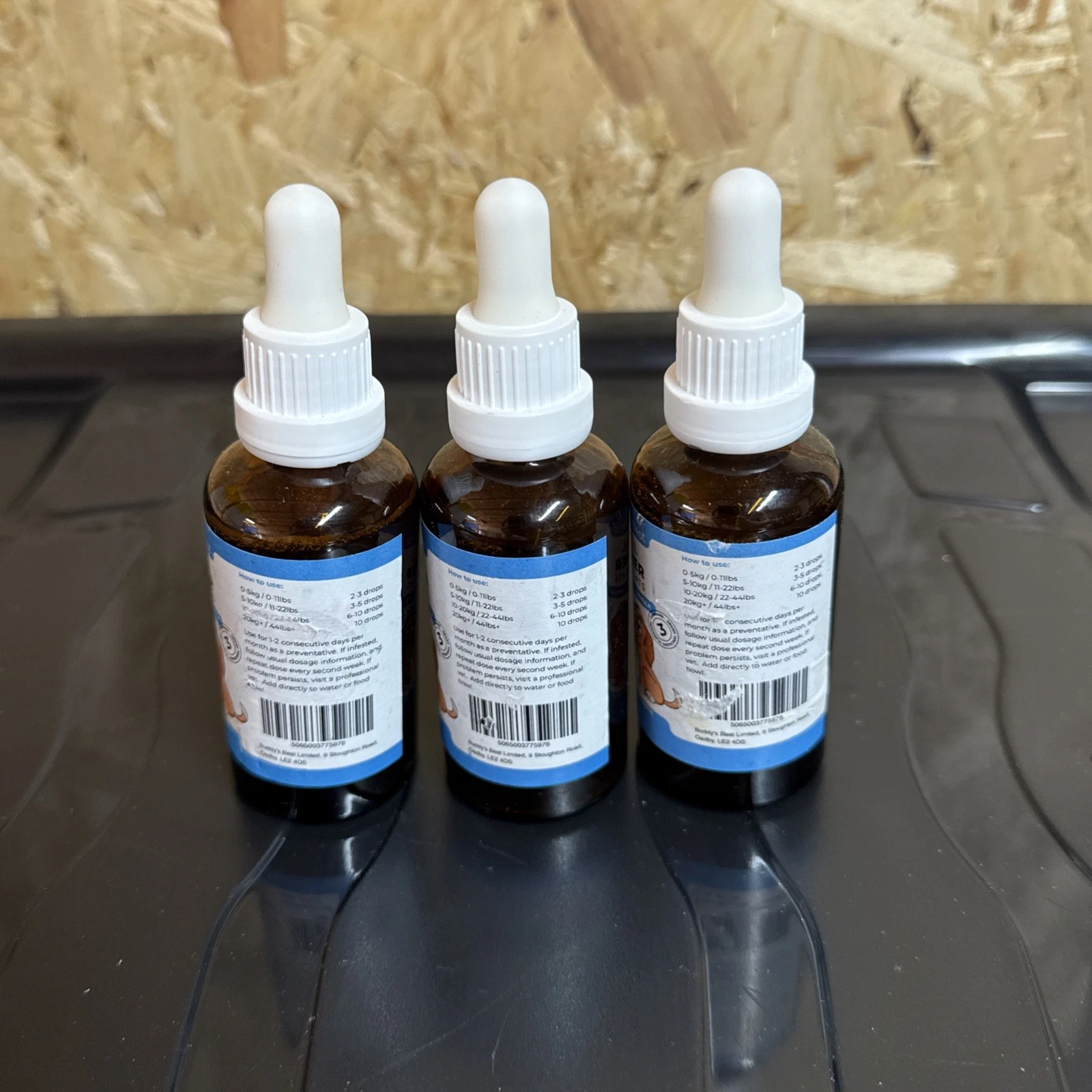 3x Buddy’s Best Natural Dewormer For Dogs & Cats Intestinal Tract Support - New 2