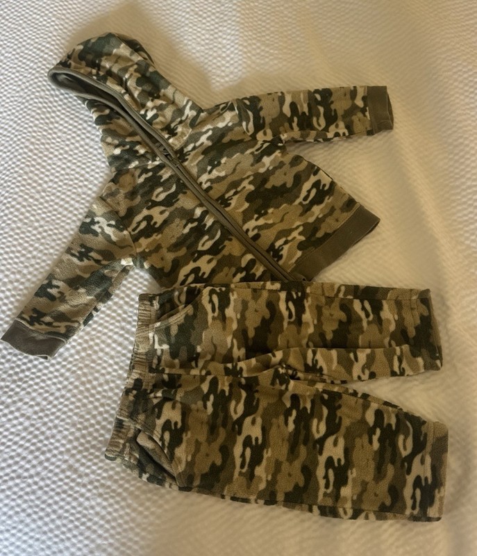 Garanimals Baby Boy 2-Piece Camo Jacket & Pant Outfit Set Size 3-6 M