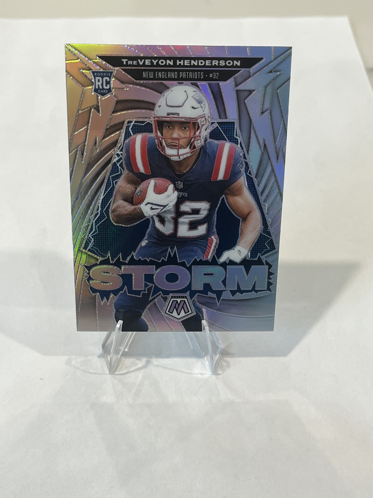2025 Panini Mosaic - Storm Mosaic TreVeyon Henderson #9 Silver Prizm (RC)