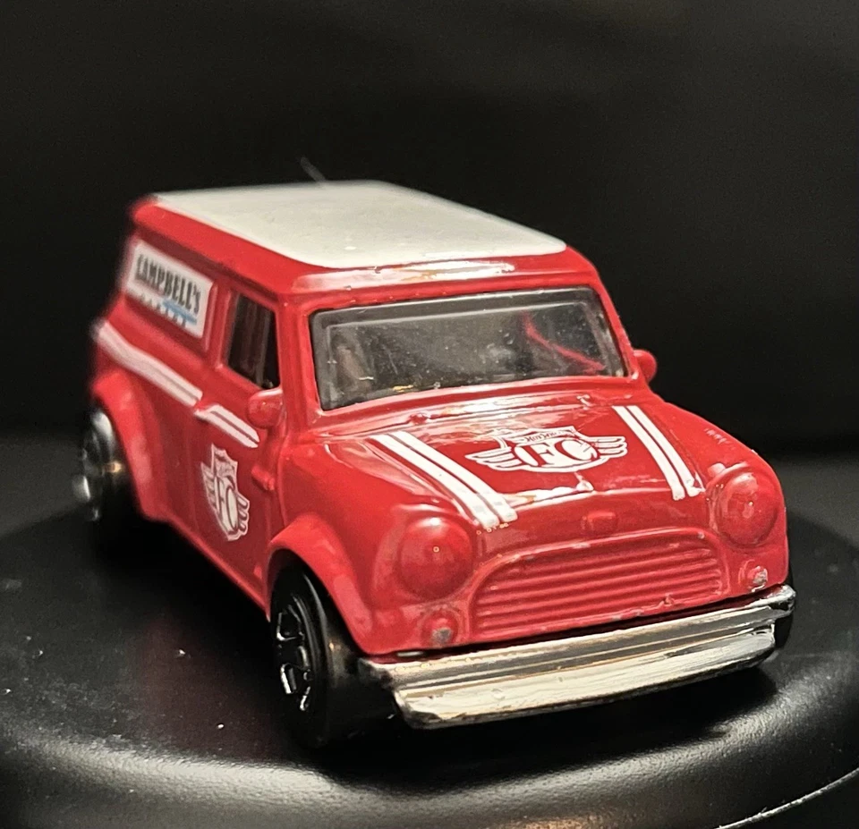 Hot Wheels ’67 Austin Mini Van 🔴 Red Campbell’s Garage 1:64 Mattel Diecast 2014 Foto 3 de 4