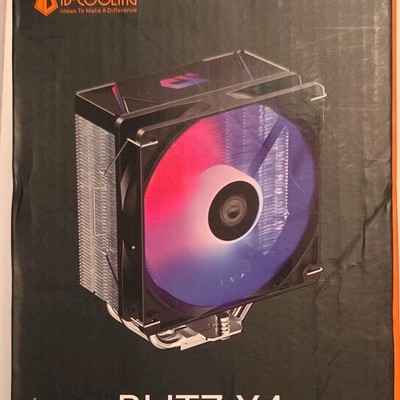 ID-COOLING BLITZ X4 CPU Cooler 120mm PWM Hydraulic Fan 64.8CFM 1500RPM