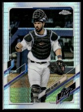 Jorge Alfaro 2021 Topps Chrome Prism Refractor #25 Miami Marlins