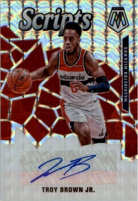 2019-20 Panini Mosaic Scripts #53 Troy Brown Jr. Auto - BSK
