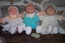3 vintage coleco 1982 cabbage patch preemie doll
