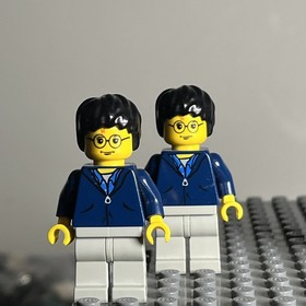 LEGO Harry Potter Minifigure Sand Dark Blue Jacket 4727 HP033 Lot Of 6 - 2E