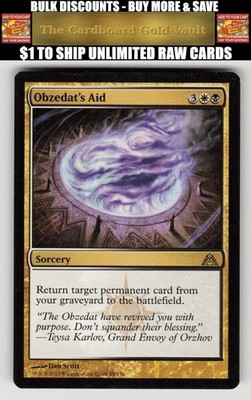 Magic_the_gathering Dragon's Maze #89 Obzedat's Aid