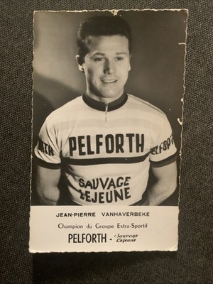 Jean Pierre Vanhaverbeke Team Pelforth Cycling Postcard