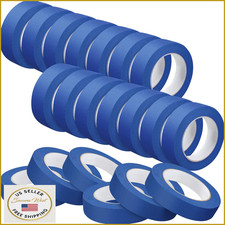Fainne 20 Rolls 1" Blue Painters Masking Tape Bulk Pack Safe Paint Paper 55 Yard