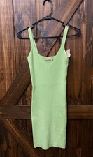 Paradise USA Mint Green Mini Dress Bodycon Women’s Sz Large