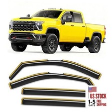 In-Channel Window Rain Guard 2020-2026 Silverado/ Sierra 2500HD 3500HD Crew Cab