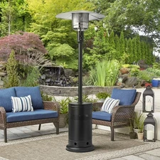 Mainstays MSF328059664031 48,000 BTU Propane Gas Outdoor Patio Heater Black