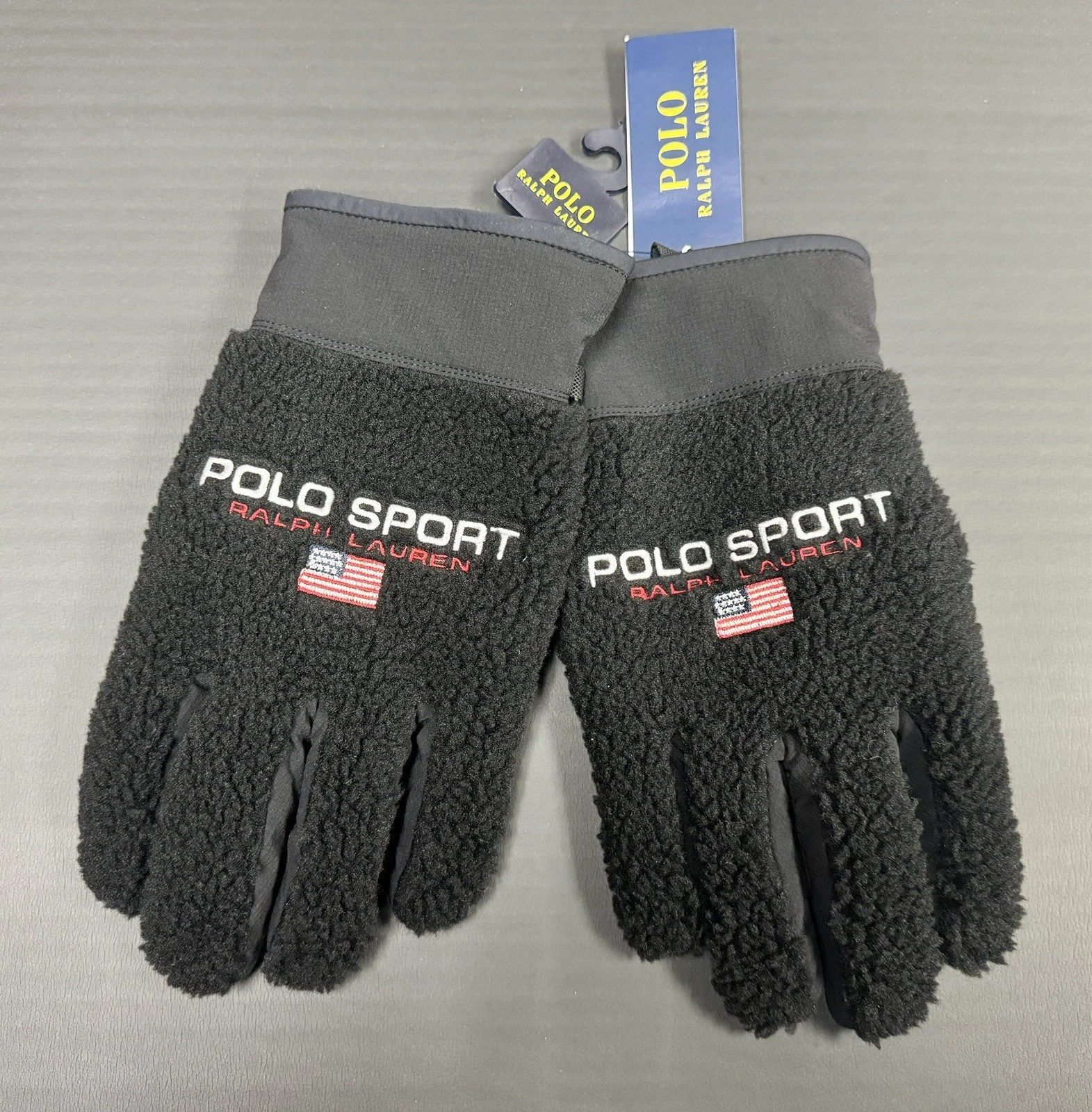 Size S Men's POLO SPORT Ralph Lauren US Fleece Gloves Snow Board Downhill Skier