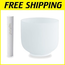 8" 432Hz F Note Crystal Singing Bowl with Mallet