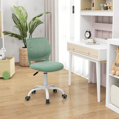 Kids Desk Chair Ergonomic Swivel Children Mesh Study Height Adjustable Light