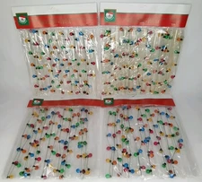 Vintage Christmas Garland 9 Ft Set Of 4 Sealed Santa's World Kurt S Adler 1990s