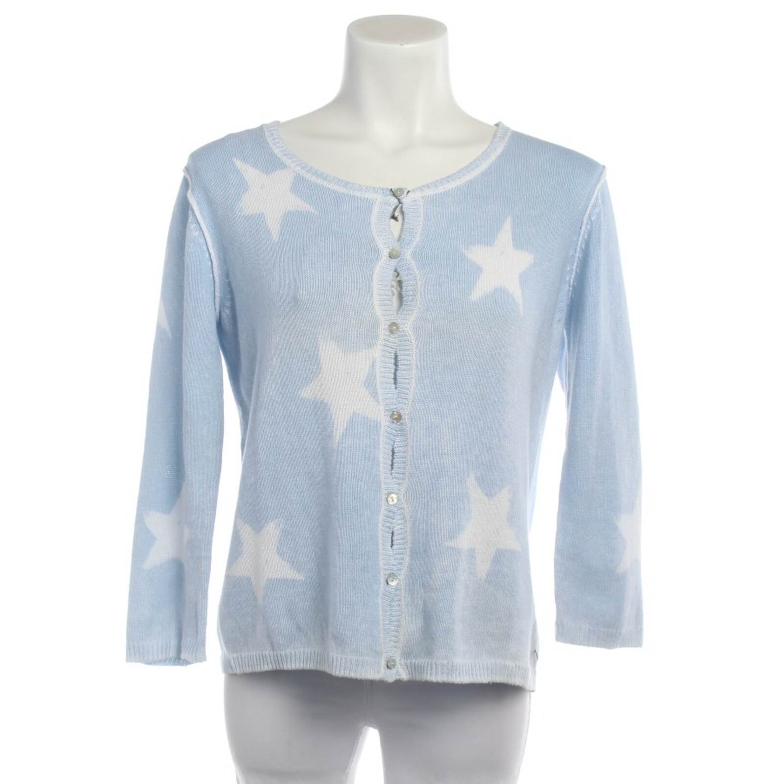 Лягушатник Strickjacke Blau Weiß 38 Neu