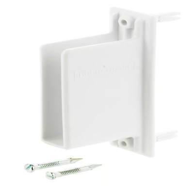 Lot 2 Rubbermaid Direct Mount Non Adjustable Free Slide Wall Bracket White 3D68