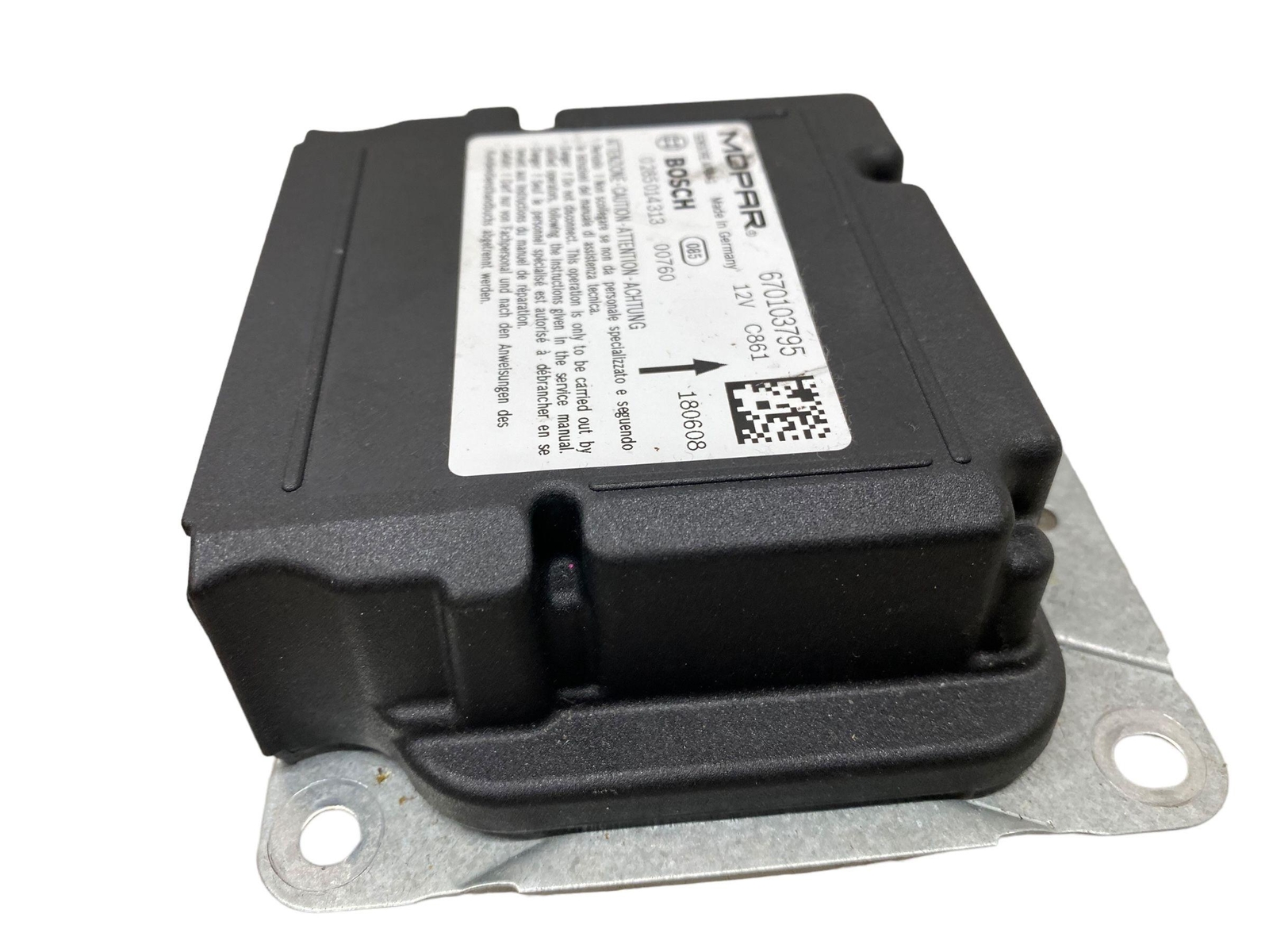 2017-2024 MASERATI LEVANTE AIR SRS BAG SAFETY RESTRAINT MODULE *NEEDS RESET*