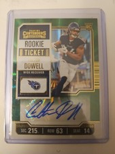 2023 Panini Contenders Colton Dowell Auto (RC, AU)