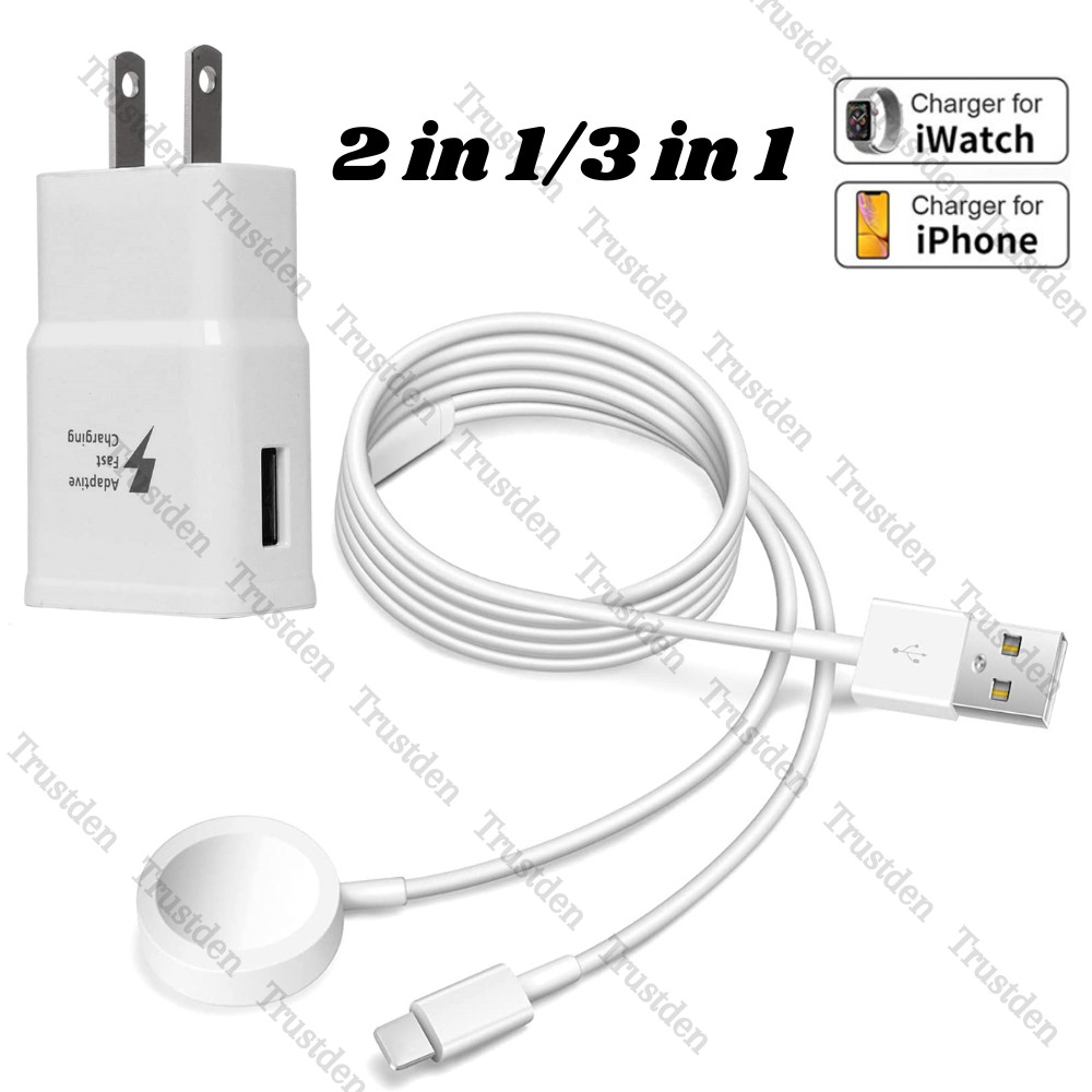 USB Magnetic Fast Charger Cable For iPhone Apple Watch iWatch 7/6