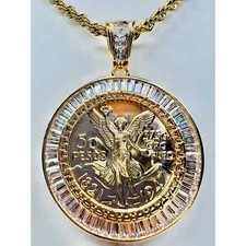 Centenario Medalla con Cadena 50 Pesos Águila México Sinaloa Buchón NUEVO.