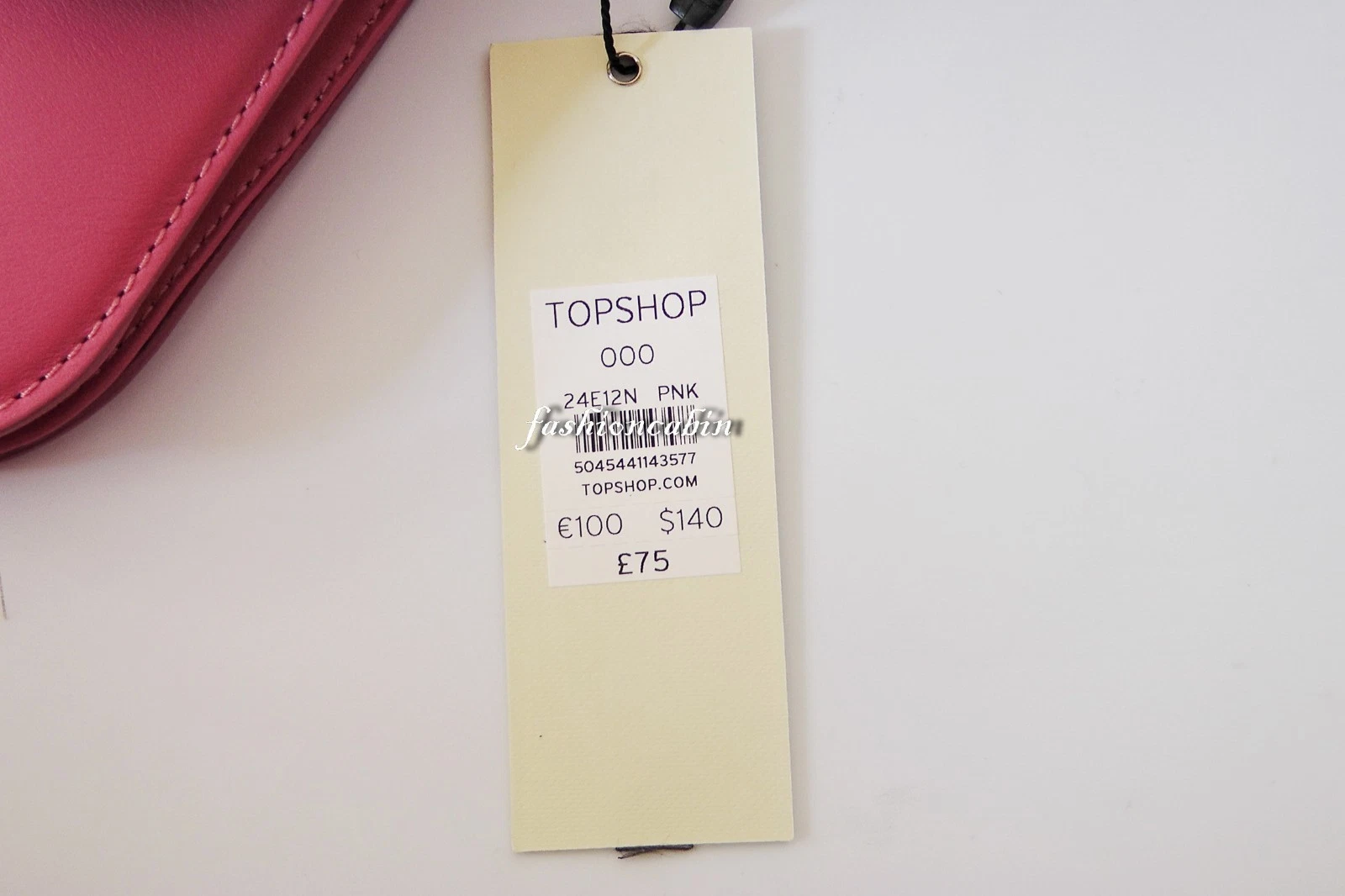 Borsa a tracolla nuova con etichette TOPSHOP in pelle premium viaggio vacanza appuntamento notte rosa