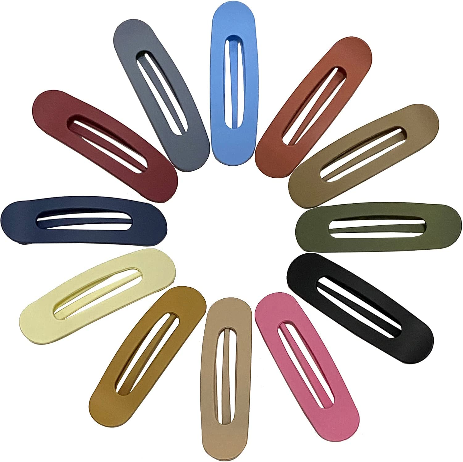 Hair Clips Flat Claw Clips 12 Pack 11CM Large Duck Bill Hair Clips for