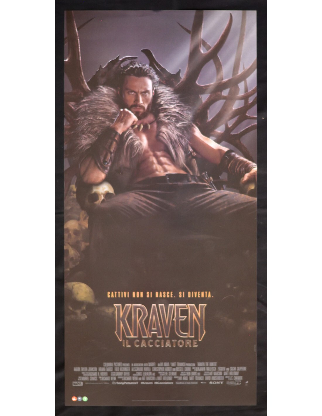 Locandina originale film Kraven - Il cacciatore (2024) - Regia di J. C. Chandor