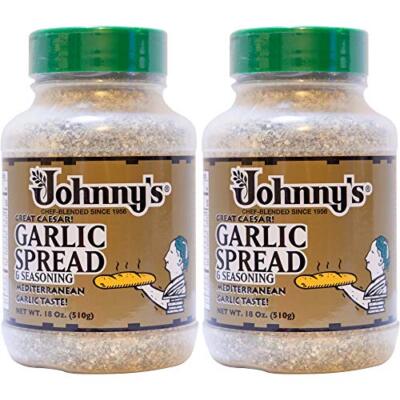 Garlic Spread and Seasoning for Pastas Breads Vegetables, 18oz - 2 Pack