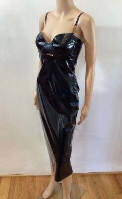 ヴェルサーチ、ドレス新品40 NEW VERSACE LATEX BODY CON MIDI DRESS SZ IT 40 MRSP: $2975 | eBay
