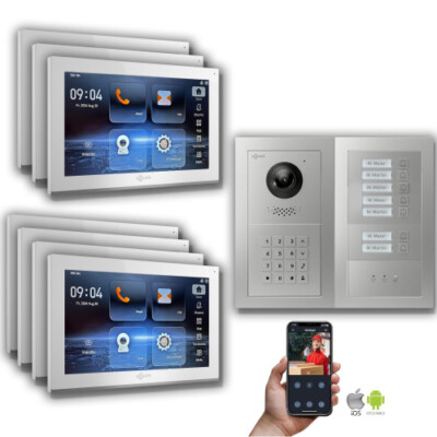Goliath IP Video Türsprechanlage: 10-Zoll 7 Familienhaus, Zahlencode, Anzeige, S