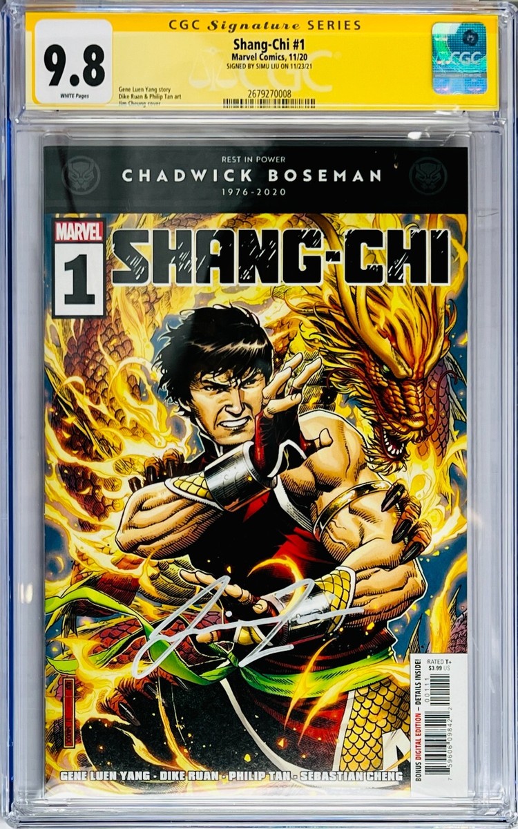 【マーベル MCU 】シム・リウ / シャン・チー直筆サイン Simu Liu Signed CGC Signature Series Graded 9.8 Shang-Chi #1