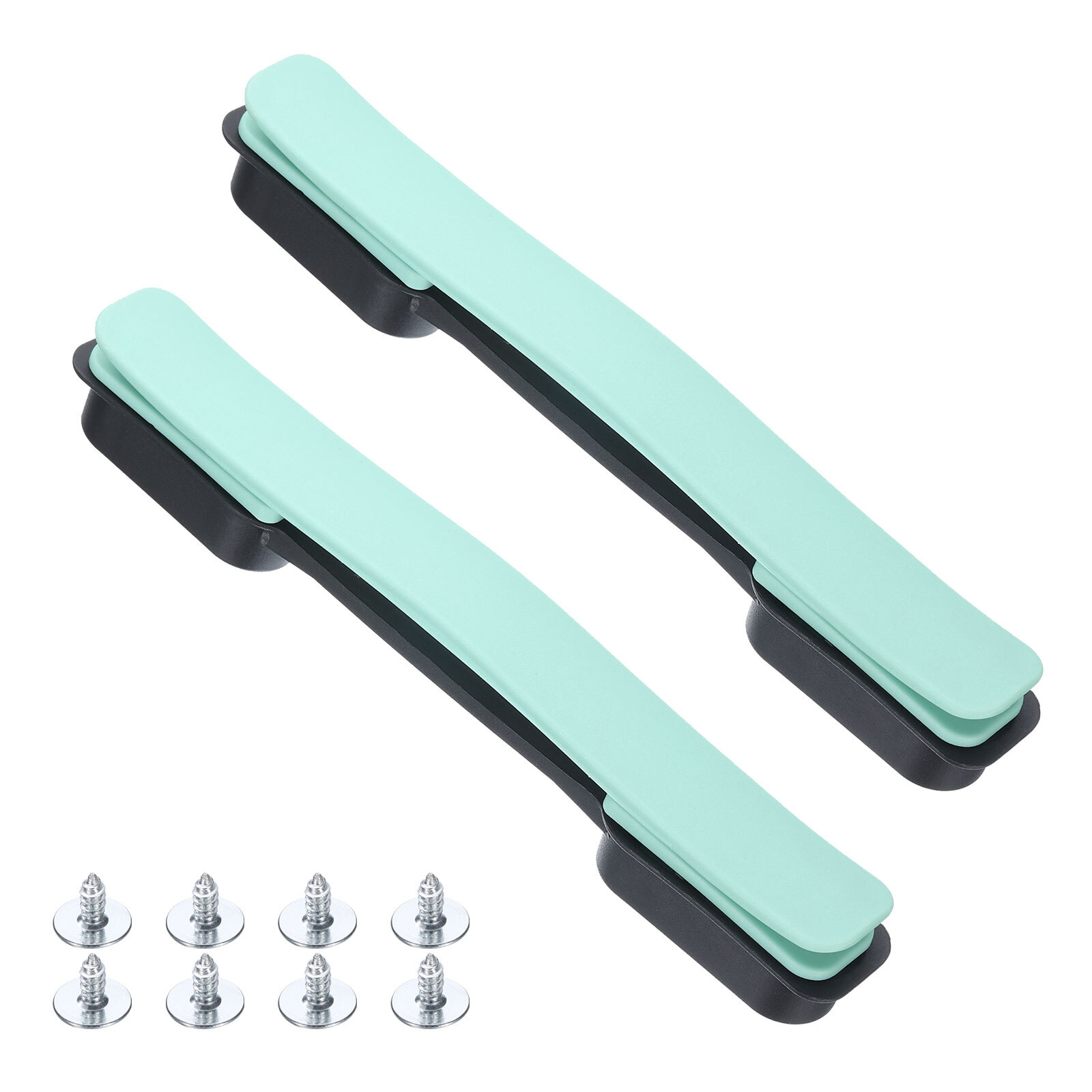2 Pcs 8.5 Inch Light Cyan Luggage Handle Replacement Kit with Screws