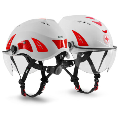 KASK Helm Technische Rettung HP Visor Rettungsdienst Responder weiß/rot/gelb