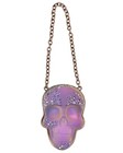 Kirks Folly Couture Mystic Crystal Skull Ornament   OOAK copper ox