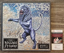 Charlie Watts Signed Rolling Stones Bridges To Babylon Vinyl LP Record Album JSA