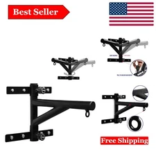 Heavy Bag Wall Mount Hanger - Adjustable Steel Boxing Bag Bracket for Home Gy...