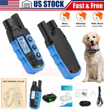 3300 FT Remote Dog Shock Training Collar Rechargeable Waterproof LCD Pet Trainer